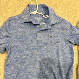 Vineyard Vines Sankatay Kid’s Striped Blue Polo